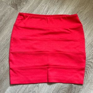 Mini flamingo pink skirt